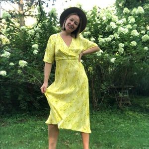 whistles python print midi dress